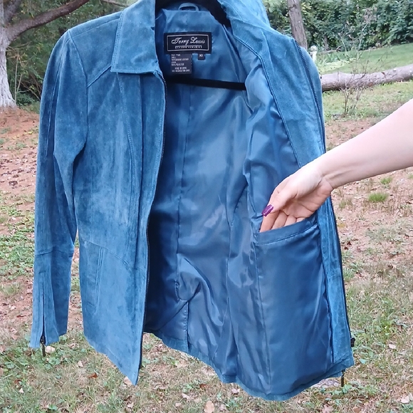 Womens TERRY LEWIS suede Jacket - Picture 5 of 7